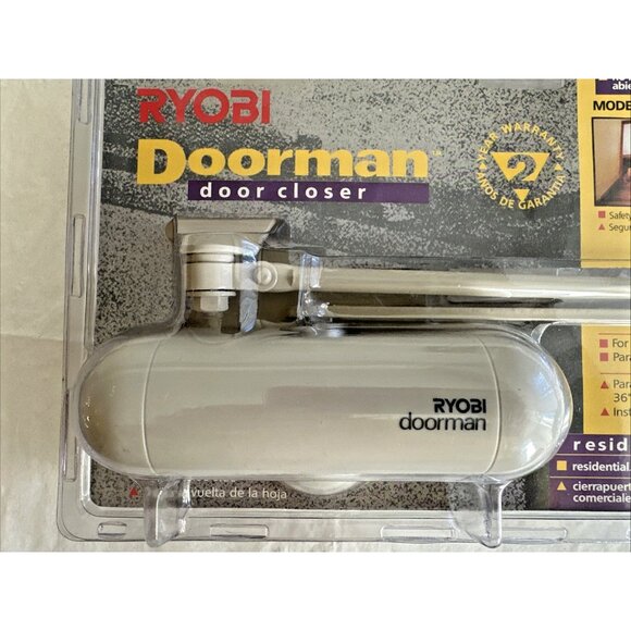 Ryobi Doorman Door Closer DM85SIV Non Hold-Open For Doors Up To 85 lbs BRAND NEW - Picture 2 of 7